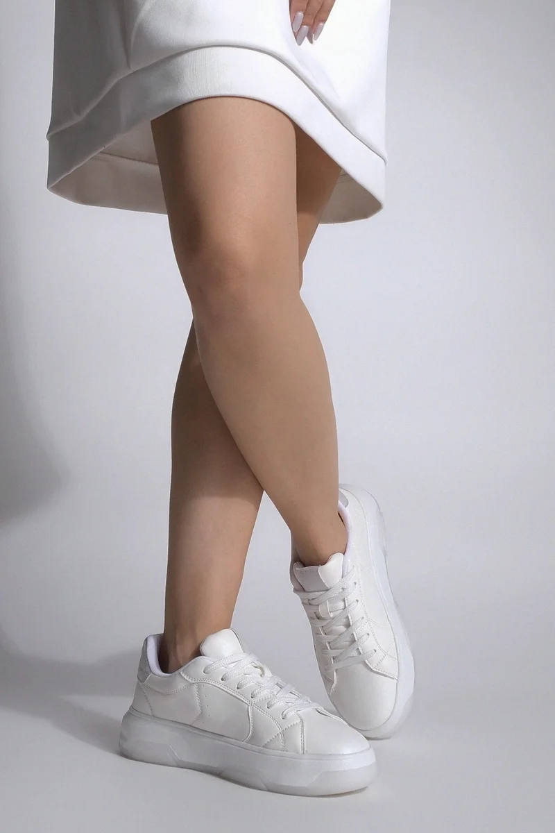 مارجين Margin Women's Sneaker Thick Sole Stitch Detailed Sports Shoes Aletta