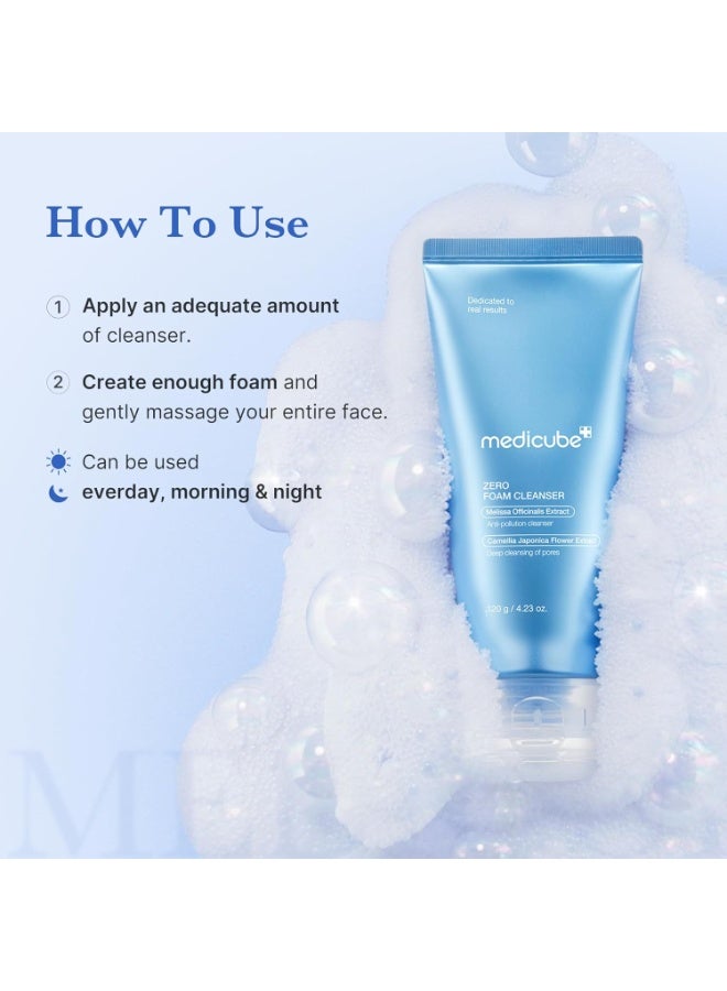 MediCube Zero Foam Cleanser for Skin Cleansing and Pore Care - 120g - Image 5