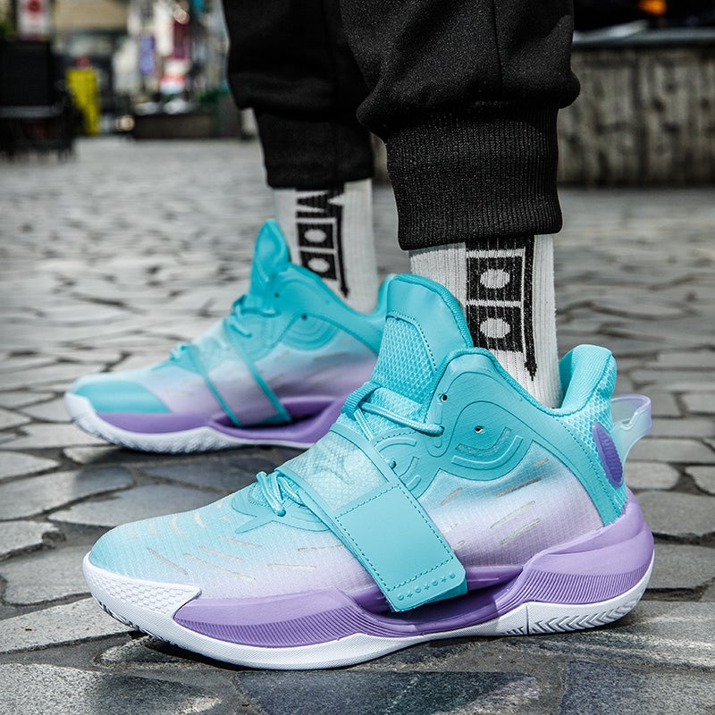 Water Flower 4 Generation Basketball Shoes Men'S 5 Wear-Resistant 2024 Student Children Boys' Actual Combat Sneakers Friction Sound - Image 4