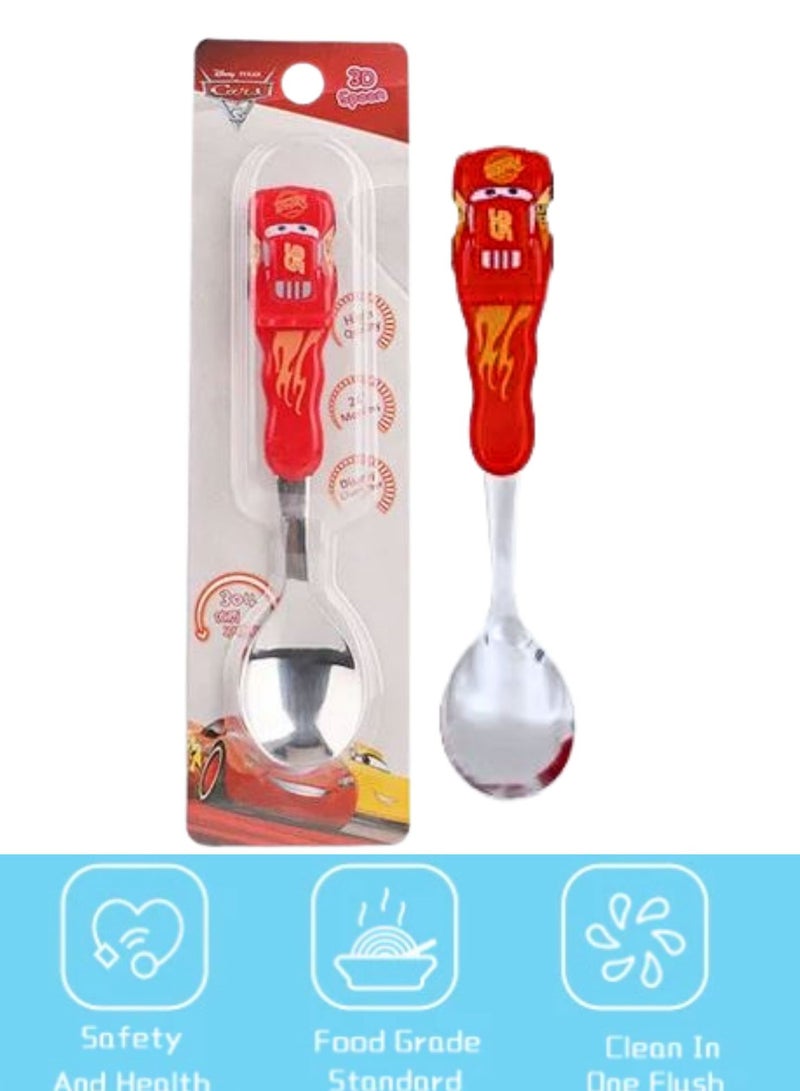 Disney Kids Spoon Stainless Steel Utensil with Assorted Cartoon Character (Queen Lightning))  - Image 2