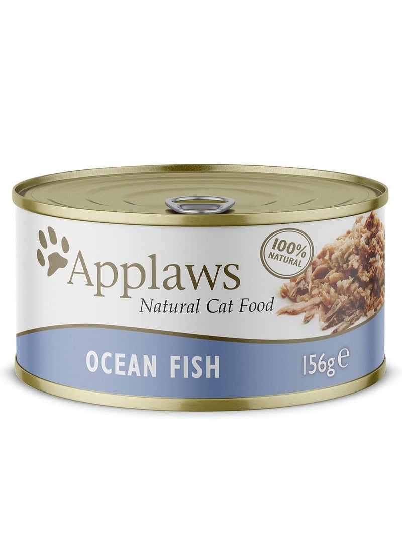 Applaws Cat Wet Food Ocean Fish in Broth 156g - Image 1