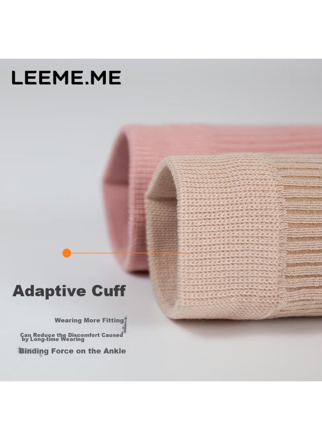 Leeme.me Grain Rice women's Autumn And Winter Anti-odor Ladies Socks Breathable Sweat-absorbent Mid-tube Socks 4 Black - Image 3