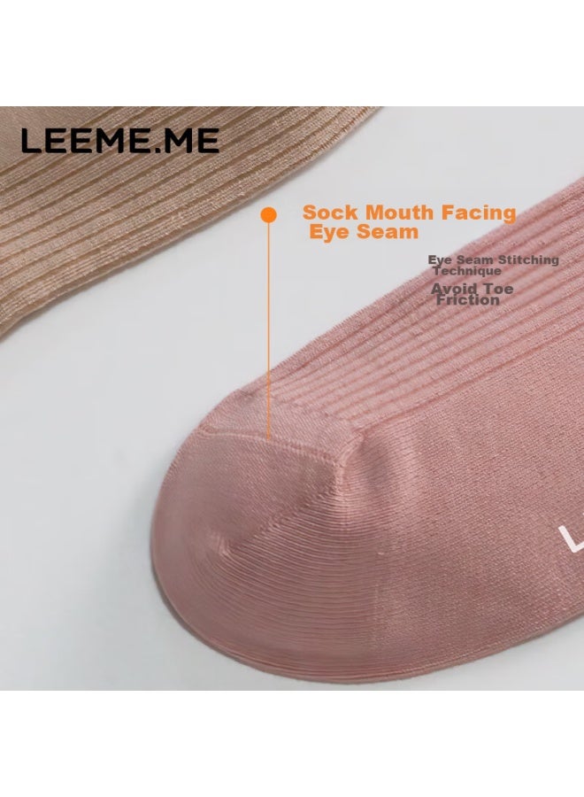 Leeme.me Grain Rice women's Autumn And Winter Anti-odor Ladies Socks Breathable Sweat-absorbent Mid-tube Socks 4 Black - Image 4
