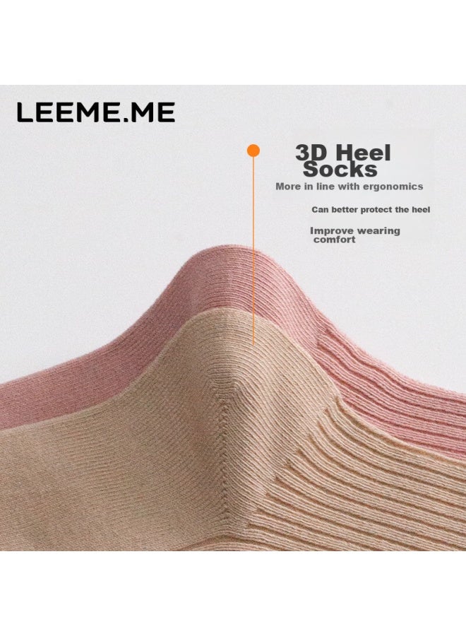 Leeme.me Grain Rice women's Autumn And Winter Anti-odor Ladies Socks Breathable Sweat-absorbent Mid-tube Socks 4 Black - Image 2