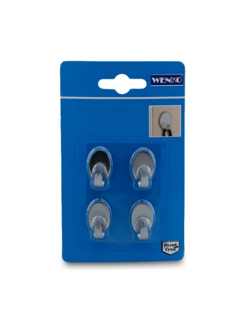 Wenko Rectangle Hook Pack Of 4