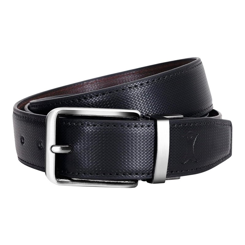 CREATURE Pu-Leather Formal/Casual Reversible Belt For Men/Boys (Color-Black/Brown||BL-02) - Image 4
