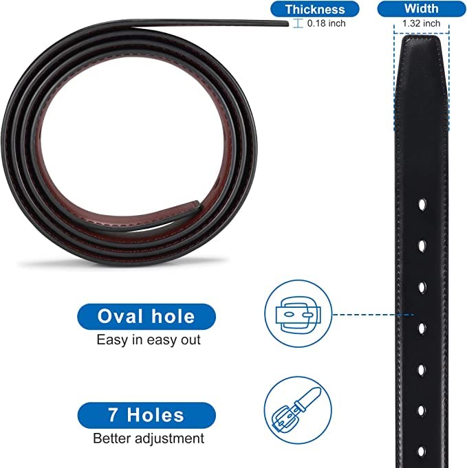 CREATURE Pu-Leather Formal/Casual Reversible Belt For Men/Boys (Color-Black/Brown||BL-02) - Image 3