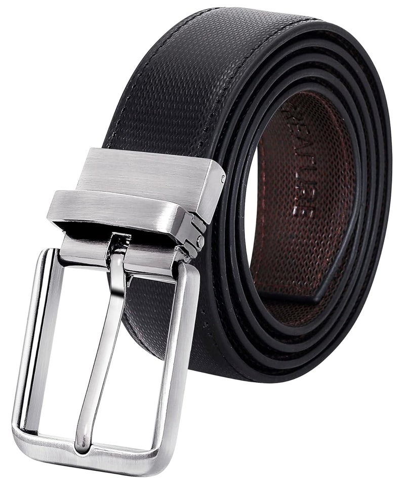 CREATURE Pu-Leather Formal/Casual Reversible Belt For Men/Boys (Color-Black/Brown||BL-02) - Image 1