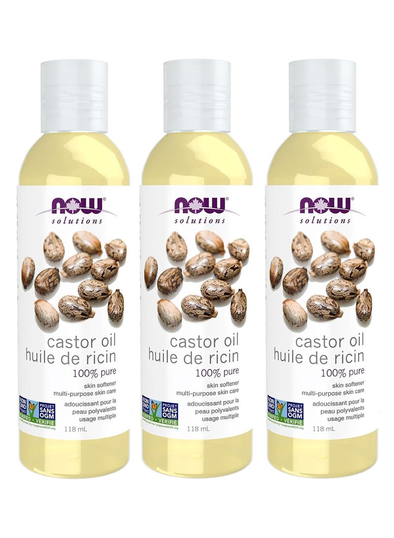 ناو زيت الخروع العضوي للعناية بالبشرة 118 مل (عبوة من 3 قطع) - Image 1