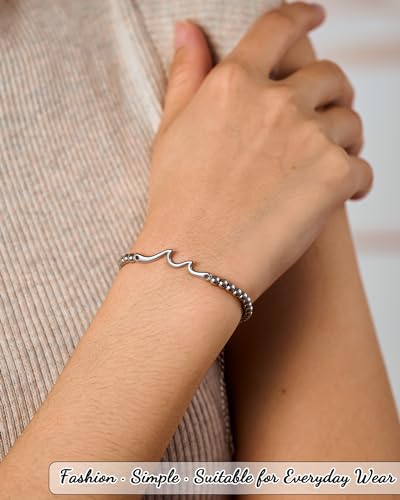 Tarsus Birthday Gifts for Women Unique, Birthday Decorations Gifts Ideas for Her Wave Bracelet Daughter Best Friend Sister 16th 18th 21st 30th 40th 50th 60th 65th 70th 75th 80th - Image 4