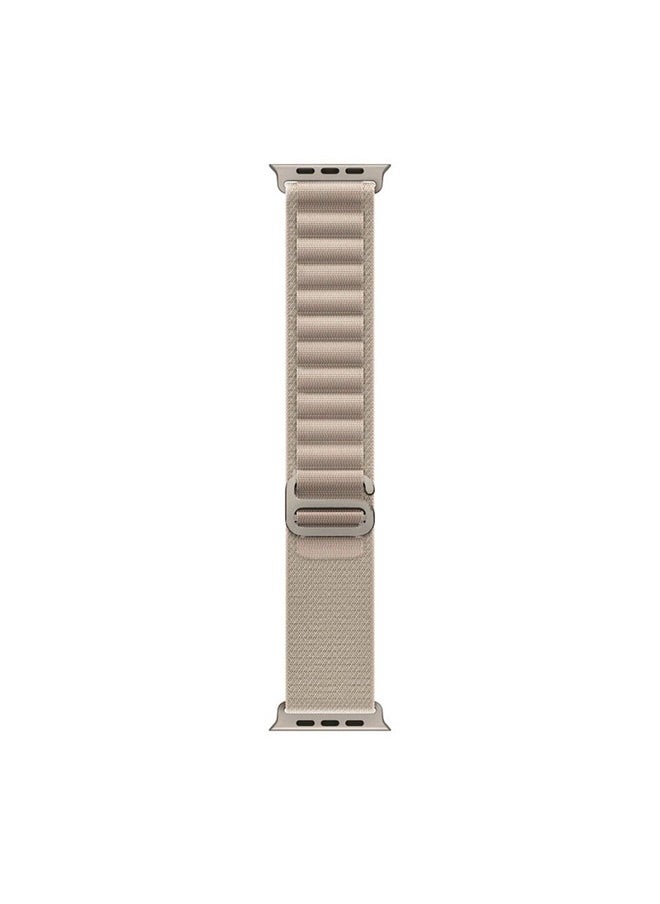 Generic - Apple Watch Alpine Loop Band 49mm/45mm/44mm Nylon Woven Sport Strap Compatible with iWatch Series 8/Ultra/7/SE/6/5/4/3/2/1 White - Image 1