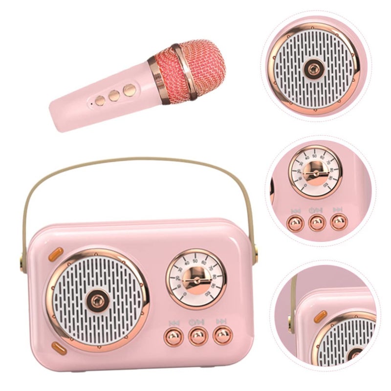 Portable Speaker Microphone Set Compact Singing Mic with Rich Sound for Home Karaoke Outdoor Parties - Image 4