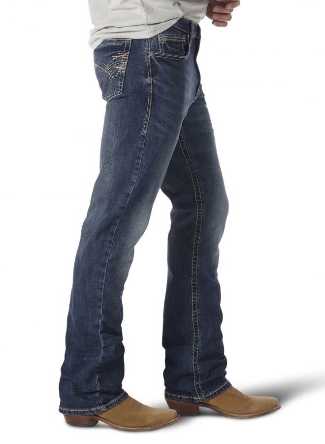 Wrangler Men's 20X No. 42 Vintage Boot Cut Jean stretch, Midland, 36W / 36L - Image 2