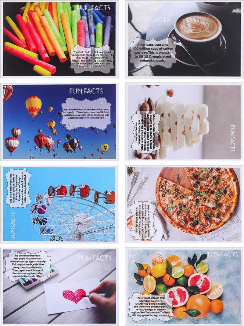 كلاراكو مجموعة كلاركو، 60 قطعة، حقائق ممتعة، مناظر طبيعية موسمية، بطاقات بريدية، حيوانات متنوعة، فواكه، أماكن خلابة، بطاقات بريدية موضوعية، بطاقات بريدية مضحكة لمعلم الأطفال، 4 × 6 بوصات (حقائق ممتعة) - Image 5