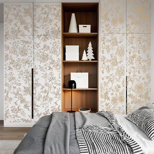 EoBeCy Rub on Transfers for Furniture and Crafts: 4 Pcs Large Chinoiserie Floral Rub on Transfer, Vintage Floral UV DTF Sticker Decals, Furniture Transfers for Wood Tables Walls DIY Home Decor(8.3×12-in) - Image 2