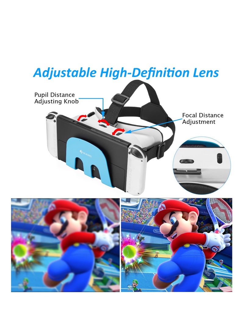 general VR Headset Compatible with Nintendo Switch  OLED, Switch VR Labo Goggles Headset for Nintendo Switch, Virtual Reality Glasses for Original Nintendo Switch  Switch OLED Model (White) - Image 4