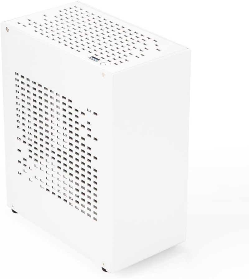 حاوية Mini ITX: لون أبيض، صغيرة الحجم بنسبة 1/10 من حجم الكيس التقليدي، محمولة - تحكم فعال للحرارة، أداء نظام مستقر. حاوية HTPC للعمل المكتبي والتصميم والألعاب والتعليم - Image 2
