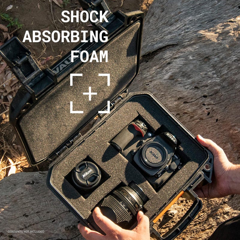 Pelican Vault - V100 Multi-Purpose Hard Case with Foam for Camera, Drone, Equipment, Electronics, and Gear (OD Green) - Image 4