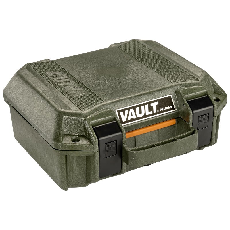 Pelican Vault - V100 Multi-Purpose Hard Case with Foam for Camera, Drone, Equipment, Electronics, and Gear (OD Green) - Image 1