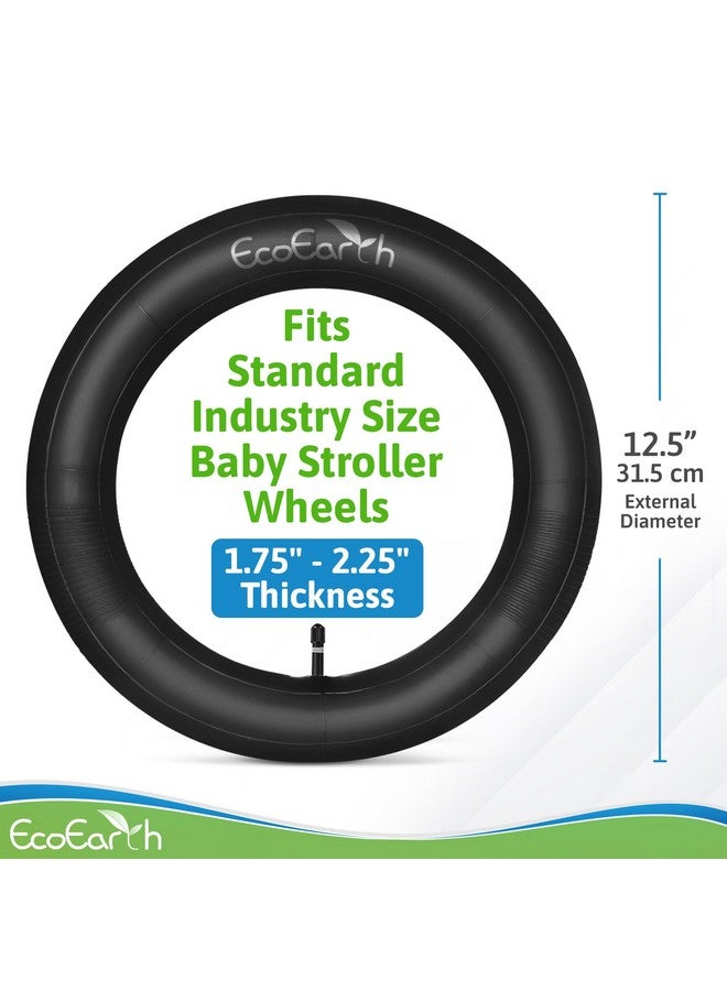 EcoEarth Inner Tube Tire Replacements (2 Pack, 12.5” x 1.75/2.25) for Kids Bike & Jogging Stroller, Compatible w/All Brands: BoB Revolution Flex/Pro/SE/SU, Graco, Go Jogging & More - Image 2