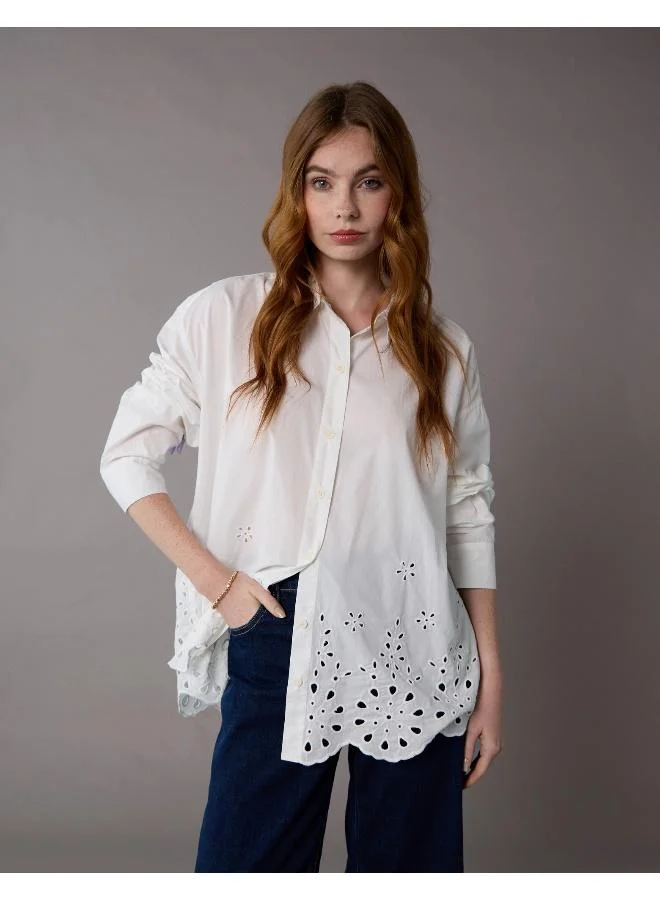 American Eagle AE Perfect Button-Up Shirt