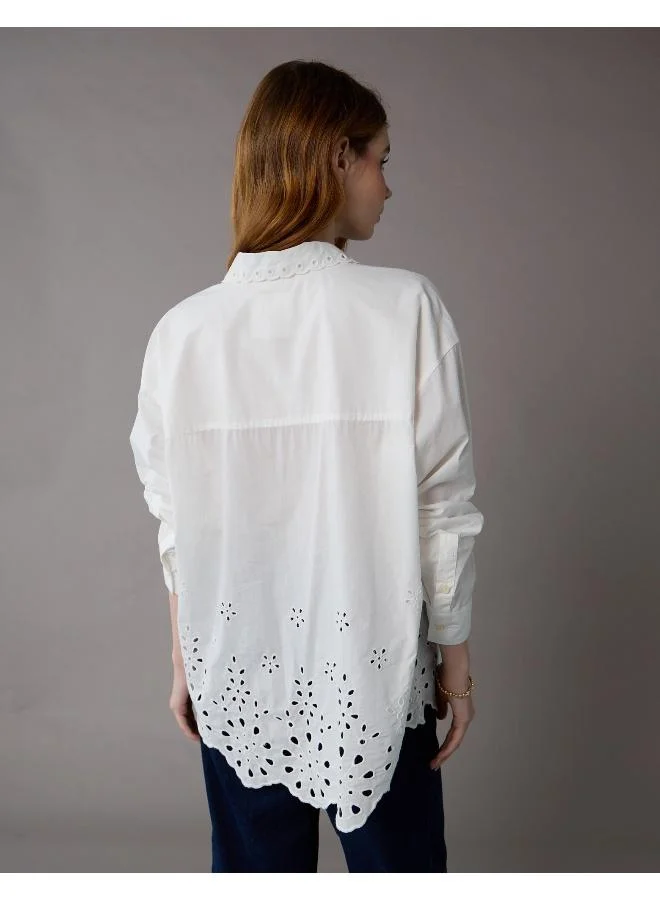 American Eagle AE Perfect Button-Up Shirt
