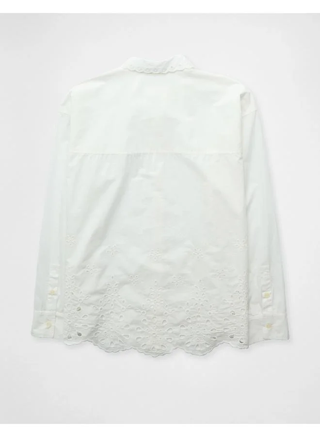 American Eagle AE Perfect Button-Up Shirt