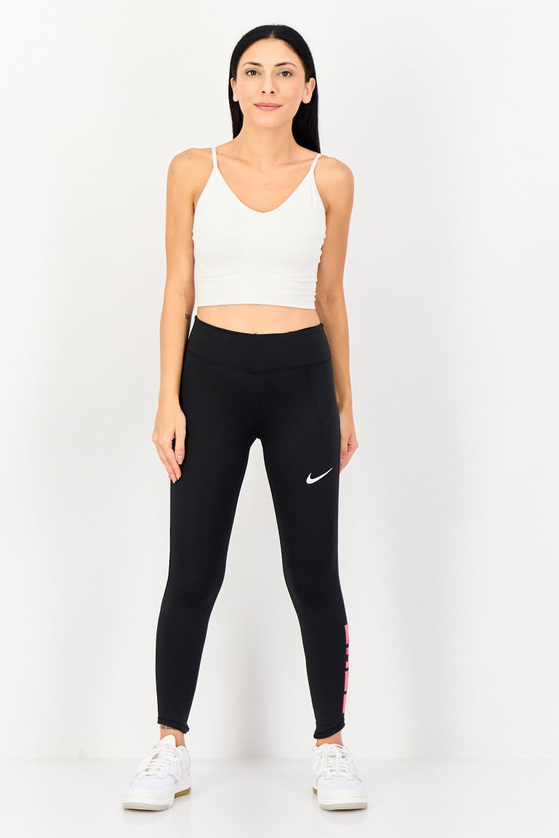 Nike ليجنز ضيقة للنساء للجري 7/8، أسود - Image 4