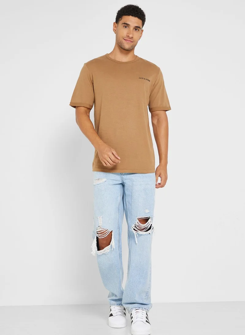 JACK & JONES Logo Crew Neck T-Shirt