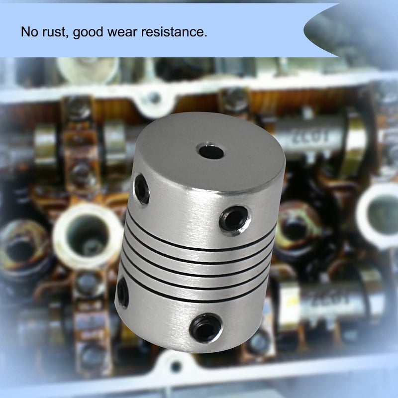 Aopin Flexible Beam Couplings 3mm to 4mm Flexible Coupler Shaft for 3D Printer, Length 25mm / 1" Motor Coupler Connector, Great Apply for Model Shaft, CNC Machine, Motor Guide, DIY Encoder 2 Pcs - Image 5