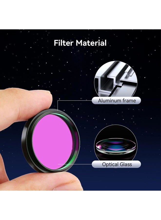 SVBONY 1.25" UHC Filter Astrophotography to Improve the Image Contrast Reduces Light Pollution (1.25 inch) - Image 3