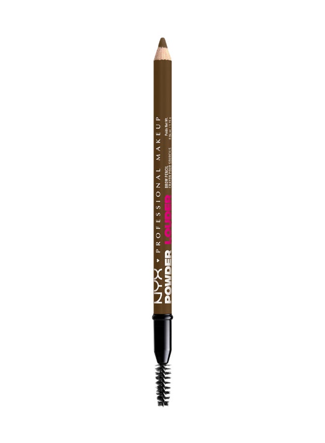 NYX Powder Louder Brow Pencil 12hr Wear Buildable Micro Fibers Soft Brown