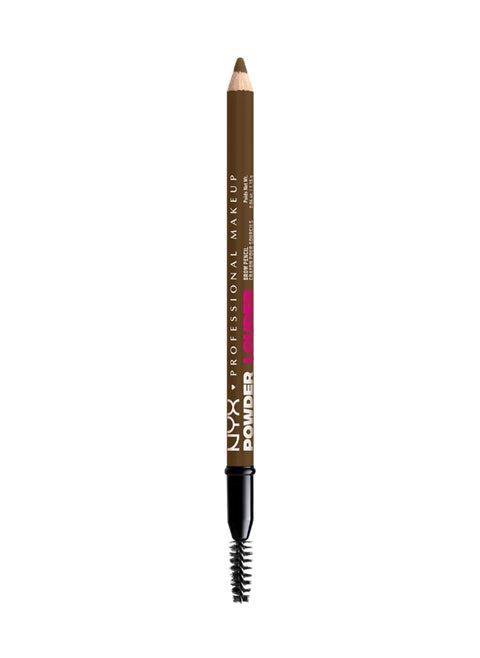 Powder Louder, Brow Pencil, 12Hr Wear, Buildable Micro-Fibers, Soft Brown