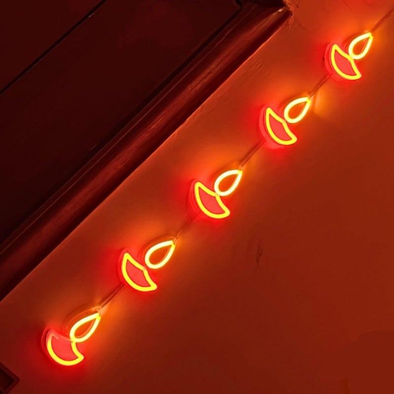 Otidge Diwali Lights for Decoration for Home | Diwali Toran for Main Entrance | Deepavali Lights for Decoration | LED Toran for Main Door (Diya Toran (Pack of 2)) - Image 5