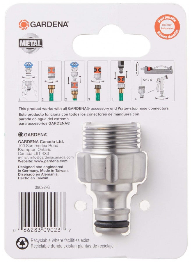 Gardena 39022-G Premium Metal Watering Accessory Adapter, For Adapting Watering Accessories to the Original Gardena System - Image 5