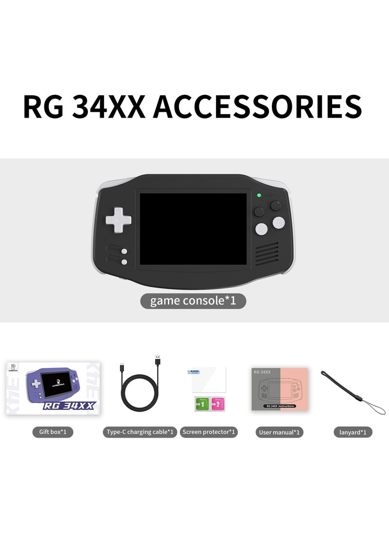 ANBERNIC  - RG 34XX Handheld Game ConsoleH700 quad-core ARM  Android 13 3.4-inch IPS full-view angle 3500mAh 5G WIFI Bluetooth Retro Video Players（32G+128G） - Image 1