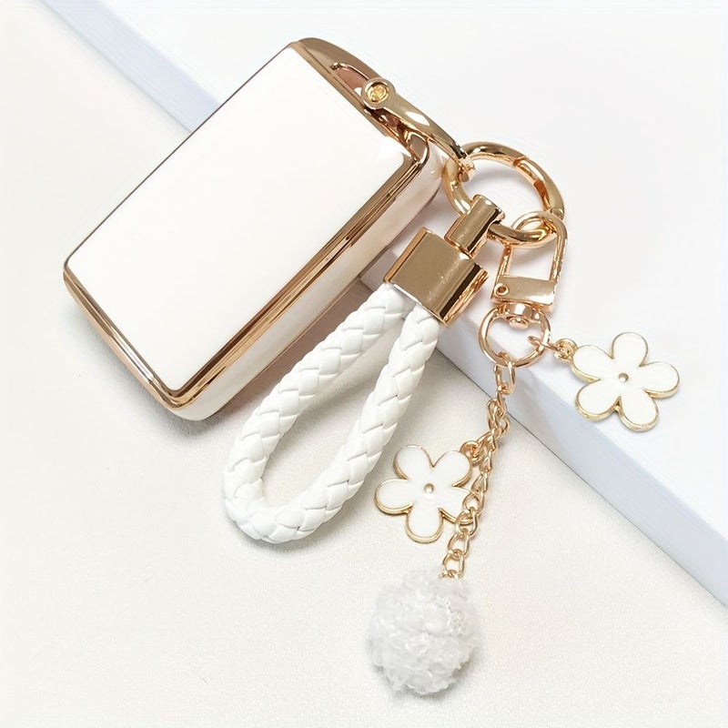 White 3 Button TPU Car Remote Key Cover For Mazda 3 CX4 CX5 Atenza CX30 - Image 2