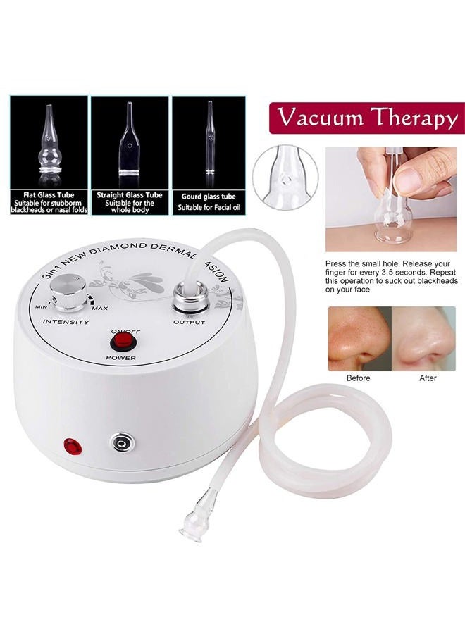 Yofuly Diamond Microdermabrasion Machine, Yofuly 3 in 1 Professional Microdermabrasion Machine with Vacuum Glass Tube and Spray Bottle for Home Use Skin Care - Image 4