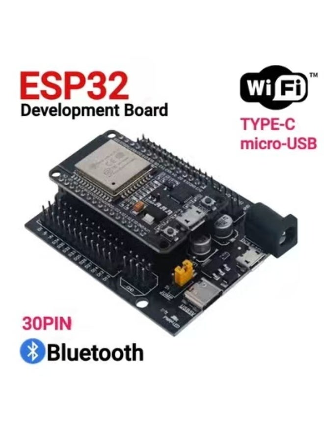 شابية لوحة تطوير ESP32 من النوع C CH340C، لوحة توسعة ثنائية النواة منخفضة الطاقة للغاية، تدعم WiFi+Bluetooth - Image 1