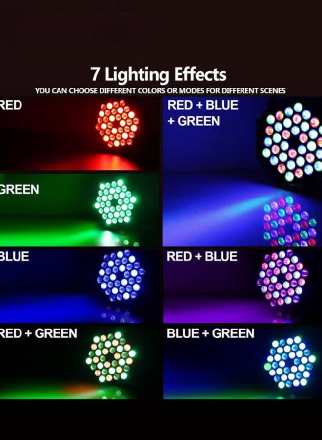Generic RGB 36 LED Stage Lights Sound Activated Laser DJ Uplighting Projector with Remote Control for Wedding Party Disco Dance Bar Music Show Home Lighting - Image 2