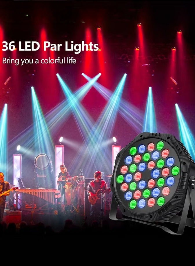 Generic RGB 36 LED Stage Lights Sound Activated Laser DJ Uplighting Projector with Remote Control for Wedding Party Disco Dance Bar Music Show Home Lighting - Image 5