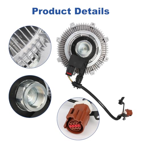 VANJING Engine Cooling Fan Clutch Compatible with Ford Expedition F-150, Lincoln Mark LT Navigator 4.6L 5.4L V8 2007-2008 Replacement for 7L1Z8A616A 11146056 922120 622005 - Image 5
