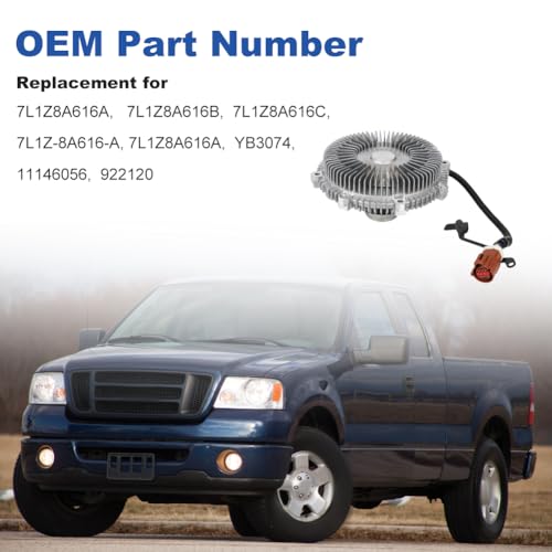VANJING Engine Cooling Fan Clutch Compatible with Ford Expedition F-150, Lincoln Mark LT Navigator 4.6L 5.4L V8 2007-2008 Replacement for 7L1Z8A616A 11146056 922120 622005 - Image 3