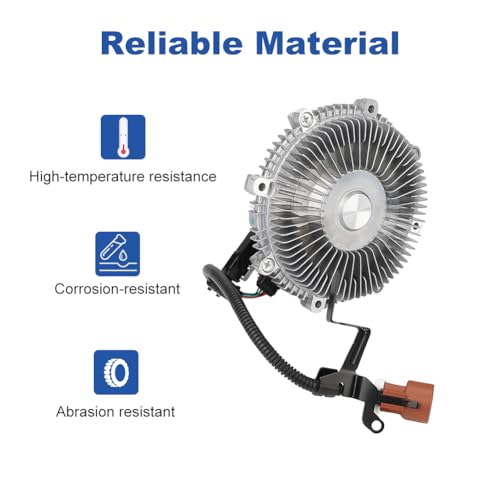 VANJING Engine Cooling Fan Clutch Compatible with Ford Expedition F-150, Lincoln Mark LT Navigator 4.6L 5.4L V8 2007-2008 Replacement for 7L1Z8A616A 11146056 922120 622005 - Image 4