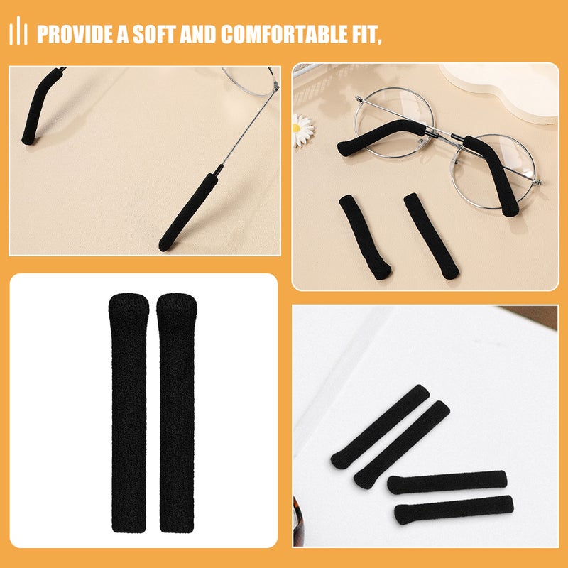👕 مجموعة ثلاثة أزواج وسادات أذن مضادة للانزلاق لنهايات نظارات مع أغطية نهايات مضادة للانزلاق - Image 2