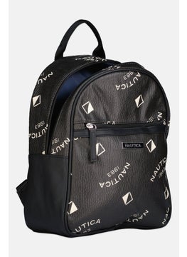 NAUTICA Women Brand Logo Small Backpack, Black  - Image 3