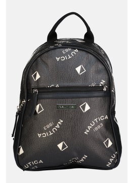 NAUTICA Women Brand Logo Small Backpack, Black  - Image 1