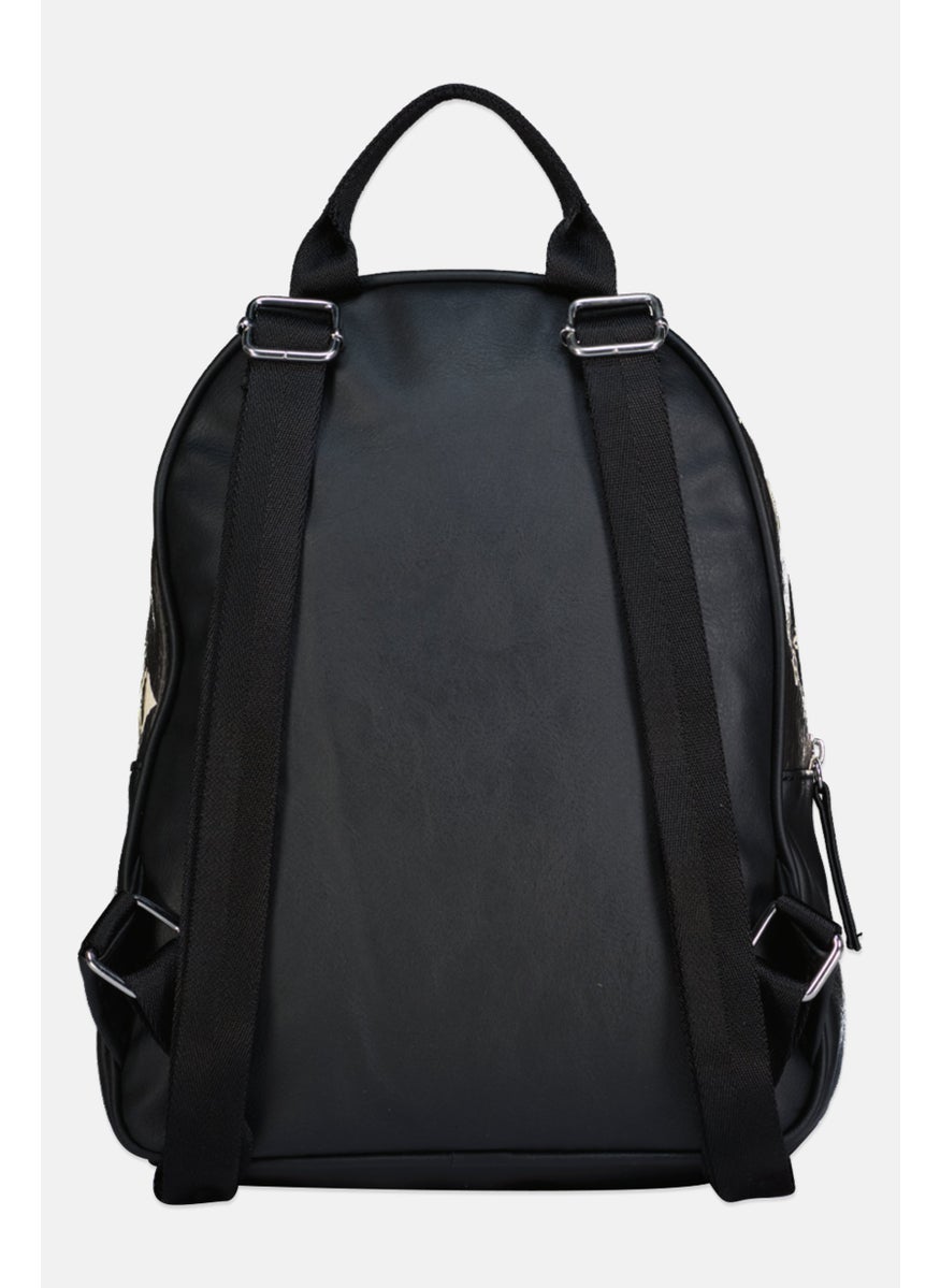 NAUTICA Women Brand Logo Small Backpack, Black  - Image 2