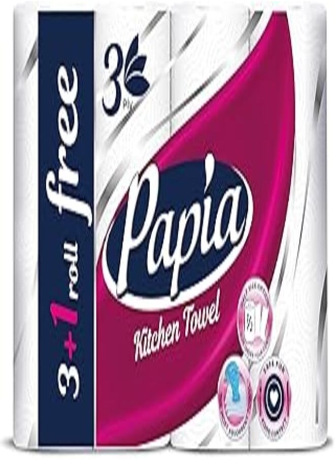 Papia Tissue - Kitchen Towel - 3 Ply - 4 Rolls - pzsku/ZA93CF9F9ED6EB38111A0Z/45/_/1722278840/b9e0de0b-2eee-4da4-96b5-a04f7ce70cb5