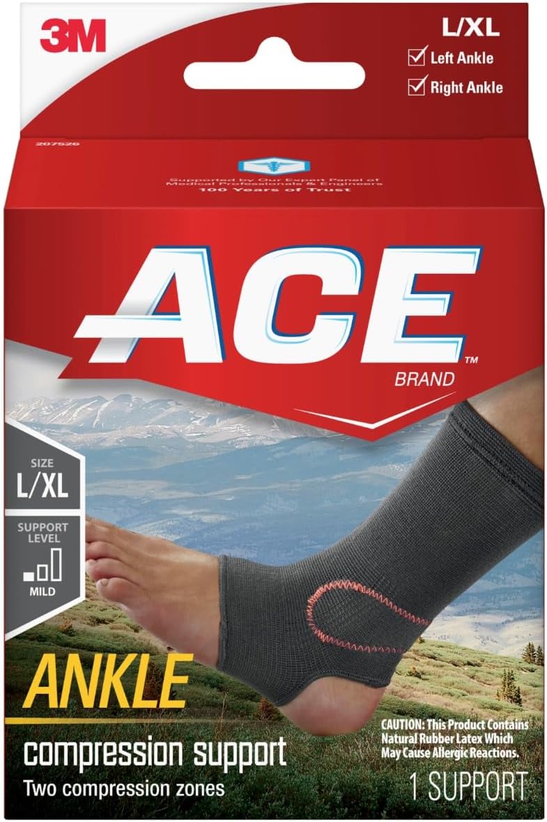 ACE Elasto-Preene Ankle Support - Compression Support for Left or Right Ankle, Large/X-Large - Image 1